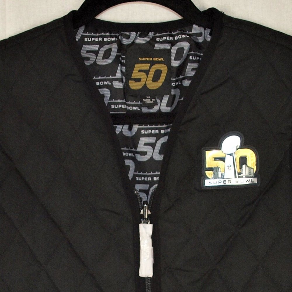 Super Bowl 50 Anniversary NFL Women’s Quilted Vest – XS - NEW